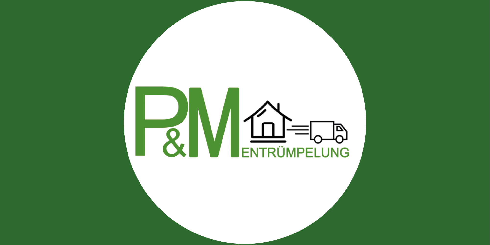 Logo von P & M in Preetz für professionelle Entrümpelung, Gebäudeentkernung, Rückbau und Dienstleistungen rund um Sanierung und Haushaltsauflösung.
