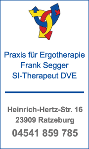 Banner mit Kontaktdaten der Ergotherapie Frank Segger