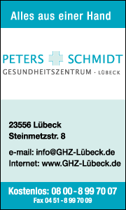 Banner Peters & Schmidt GmbH Lübeck mit Hinweis auf barrierefreie Mobilität und Rollstuhlservice